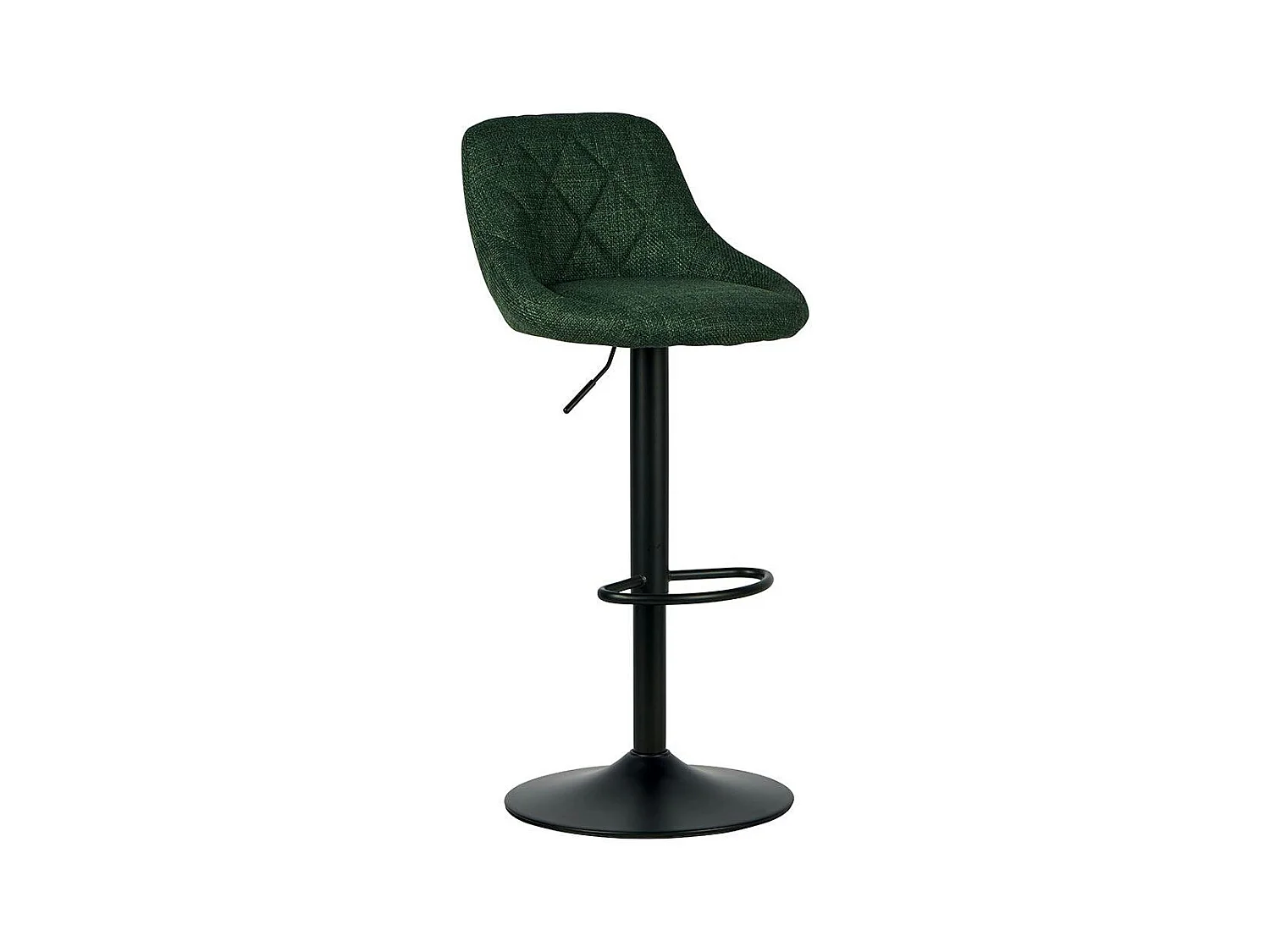 Chaise de bar hauteur réglable tissu kaki (lot de 2) MALMOE