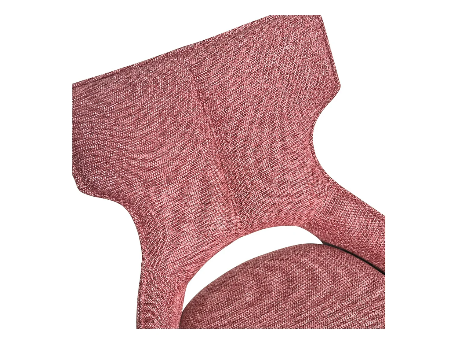 Chaise de bar pivotante tissu rose (lot de 2) LOMBARDIE