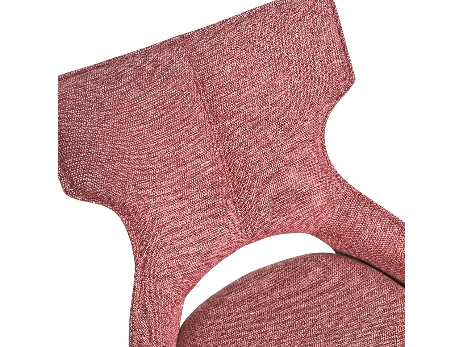 Chaise de bar pivotante tissu rose (lot de 2) LOMBARDIE