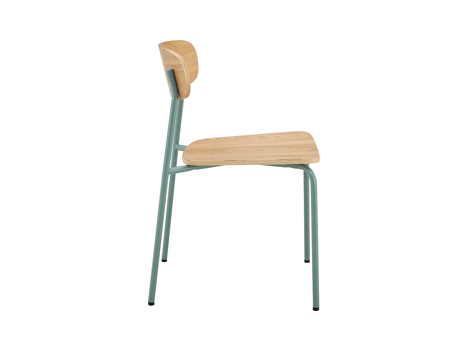 Lot de 2 chaises en bois bleu clair