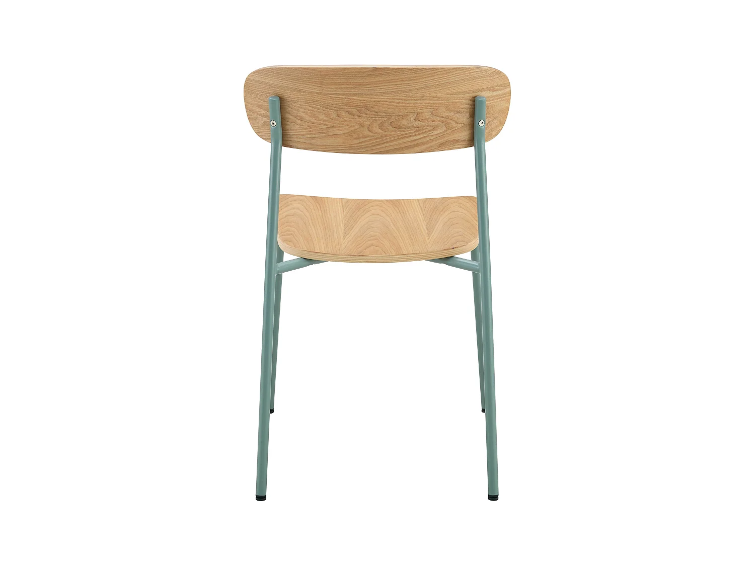 Lot de 2 chaises en bois bleu clair