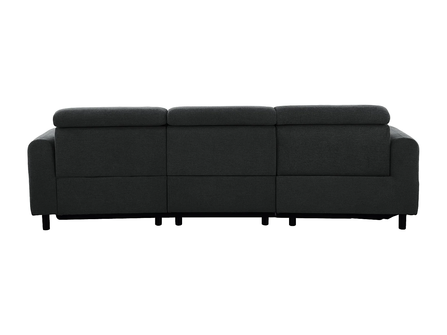 Skaane | Sofa 3 seater with chaise right & electric function in fabric anthracit