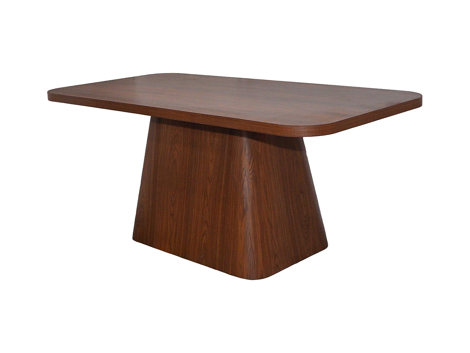 Table à manger scandinave rectangulaire 180 cm 6-8 places effet bois foncé