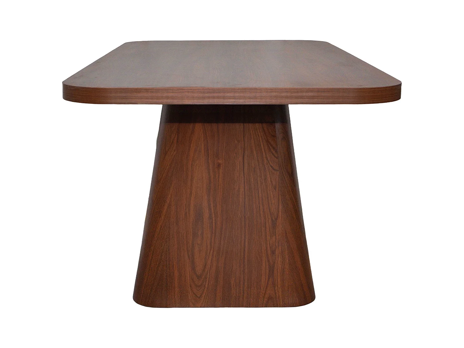 Table à manger scandinave rectangulaire 180 cm 6-8 places effet bois foncé