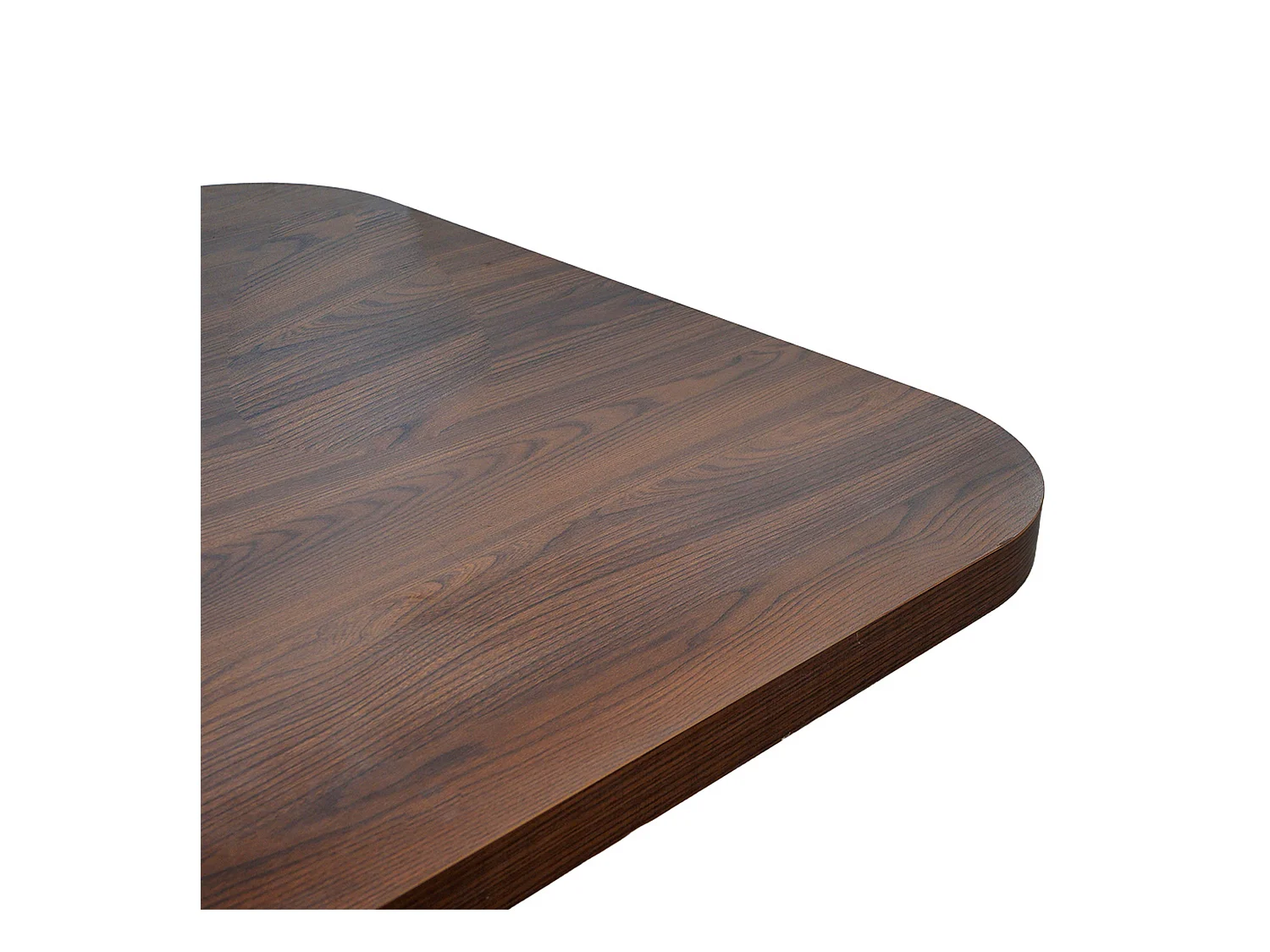 Table à manger scandinave rectangulaire 180 cm 6-8 places effet bois foncé