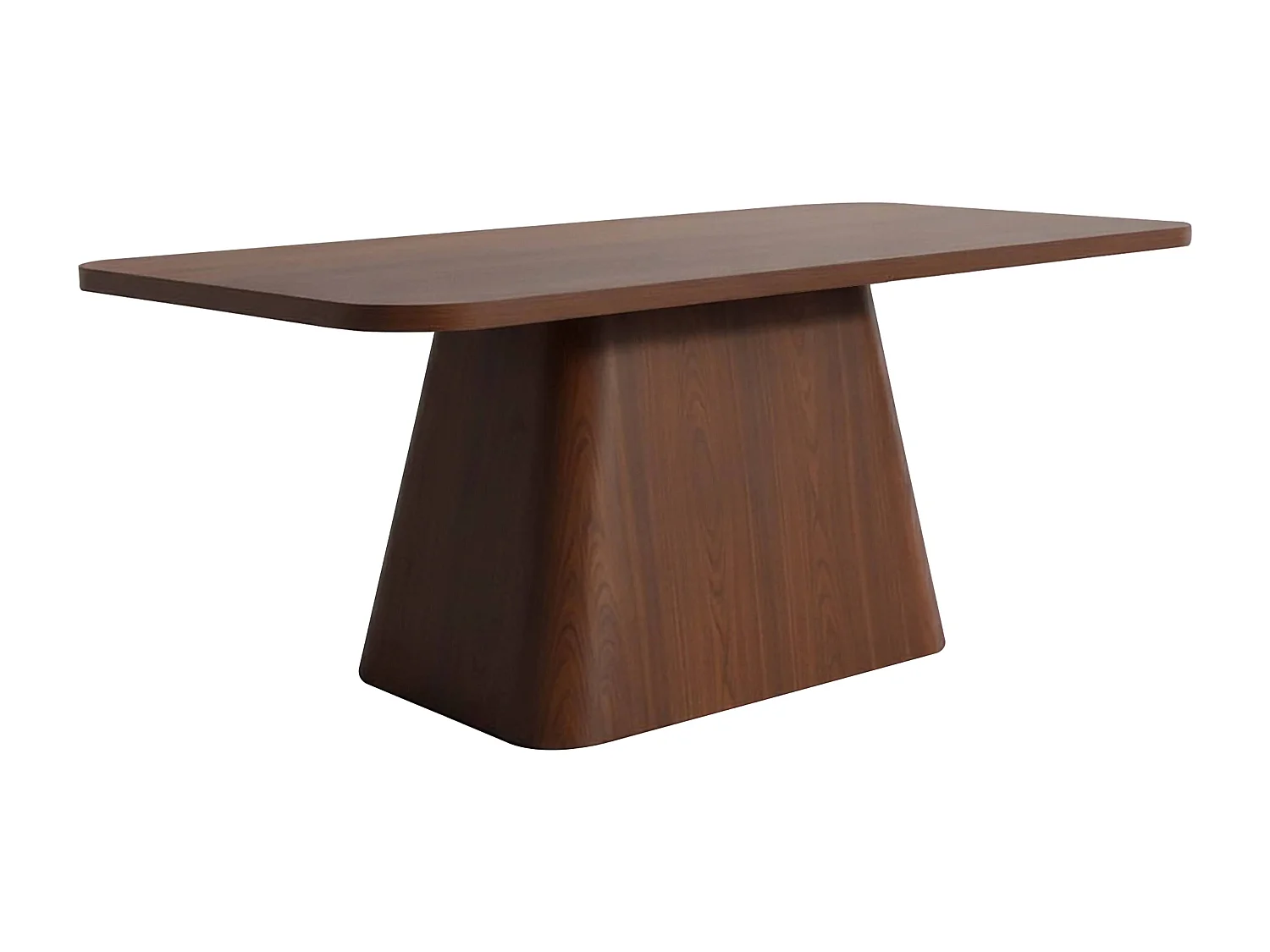 Table à manger scandinave rectangulaire 180 cm effet bois foncé