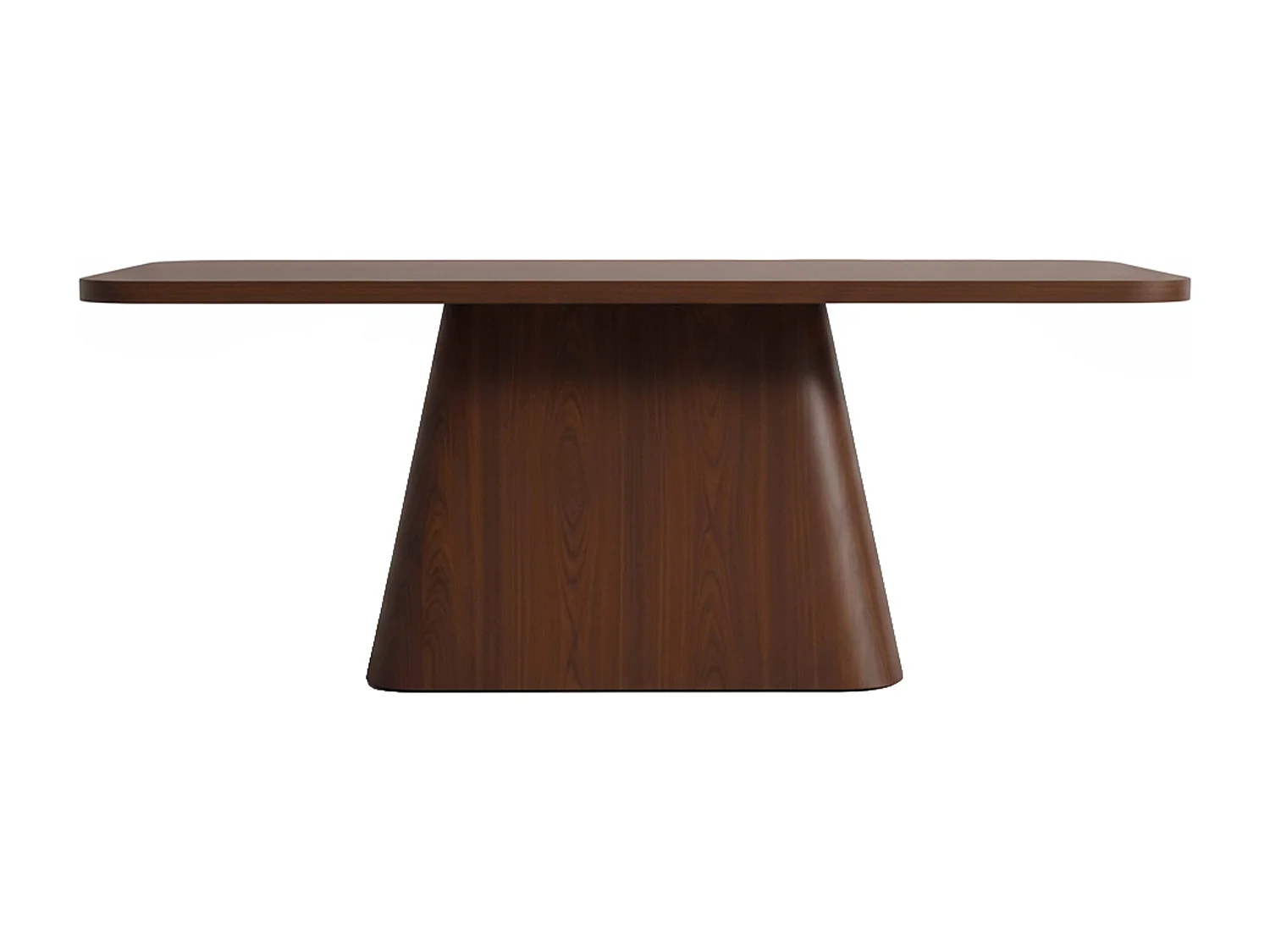 Table à manger scandinave rectangulaire 180 cm effet bois foncé