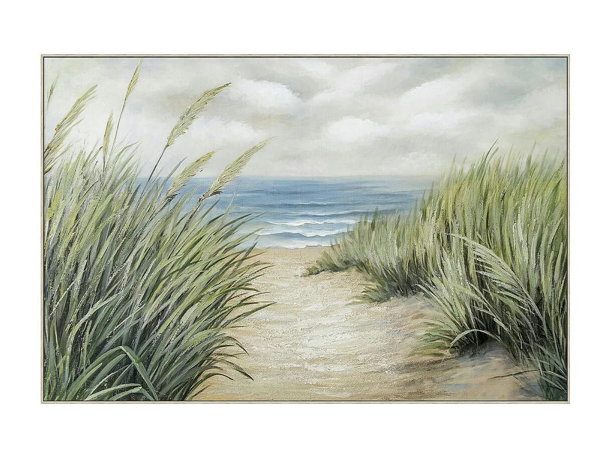 Tableau chemin de bord de mer 120x80 cm