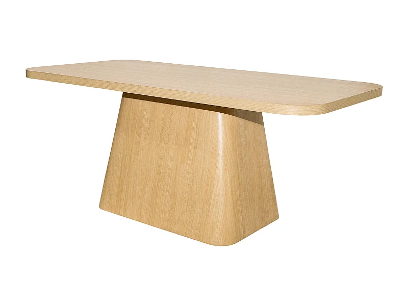 Table à manger scandinave rectangulaire 180 cm 6-8 places effet bois clair