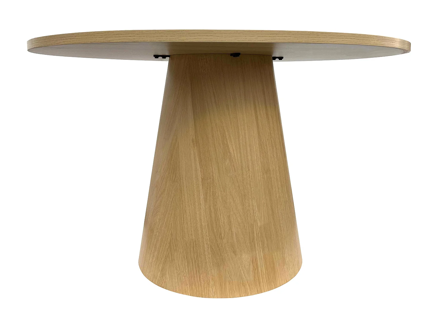 Table à manger scandinave ronde 120 cm effet bois clair
