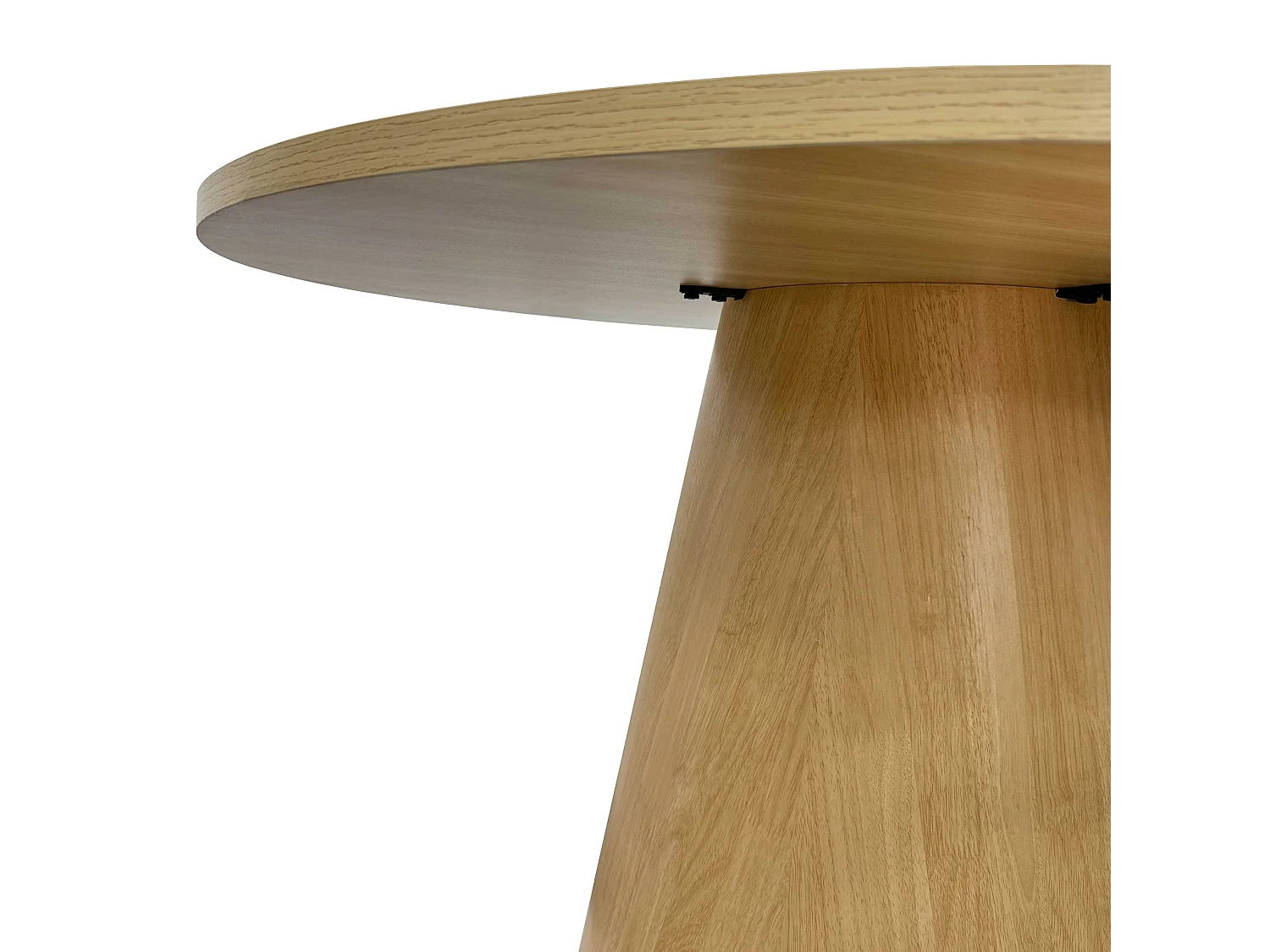 Table à manger scandinave ronde 120 cm effet bois clair