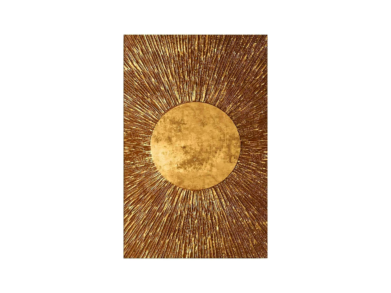 Tableau doré motif soleil – sur toile