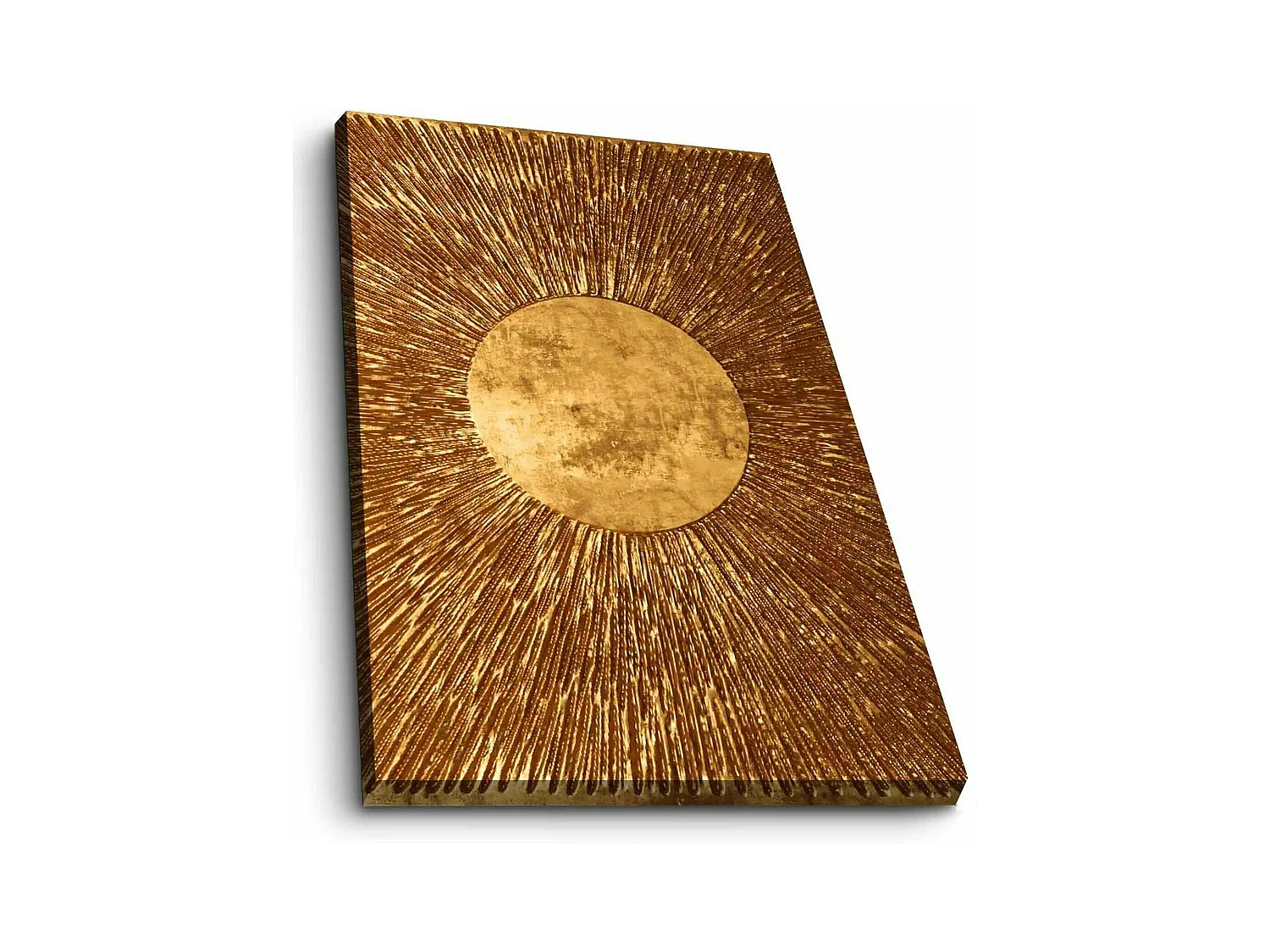 Tableau doré motif soleil – sur toile