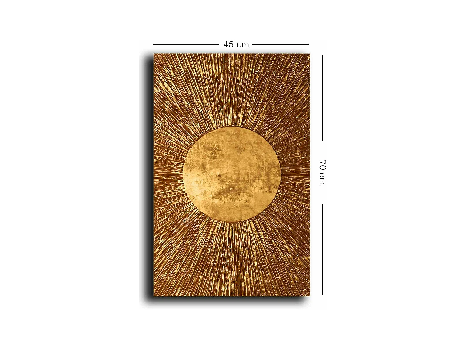 Tableau doré motif soleil – sur toile