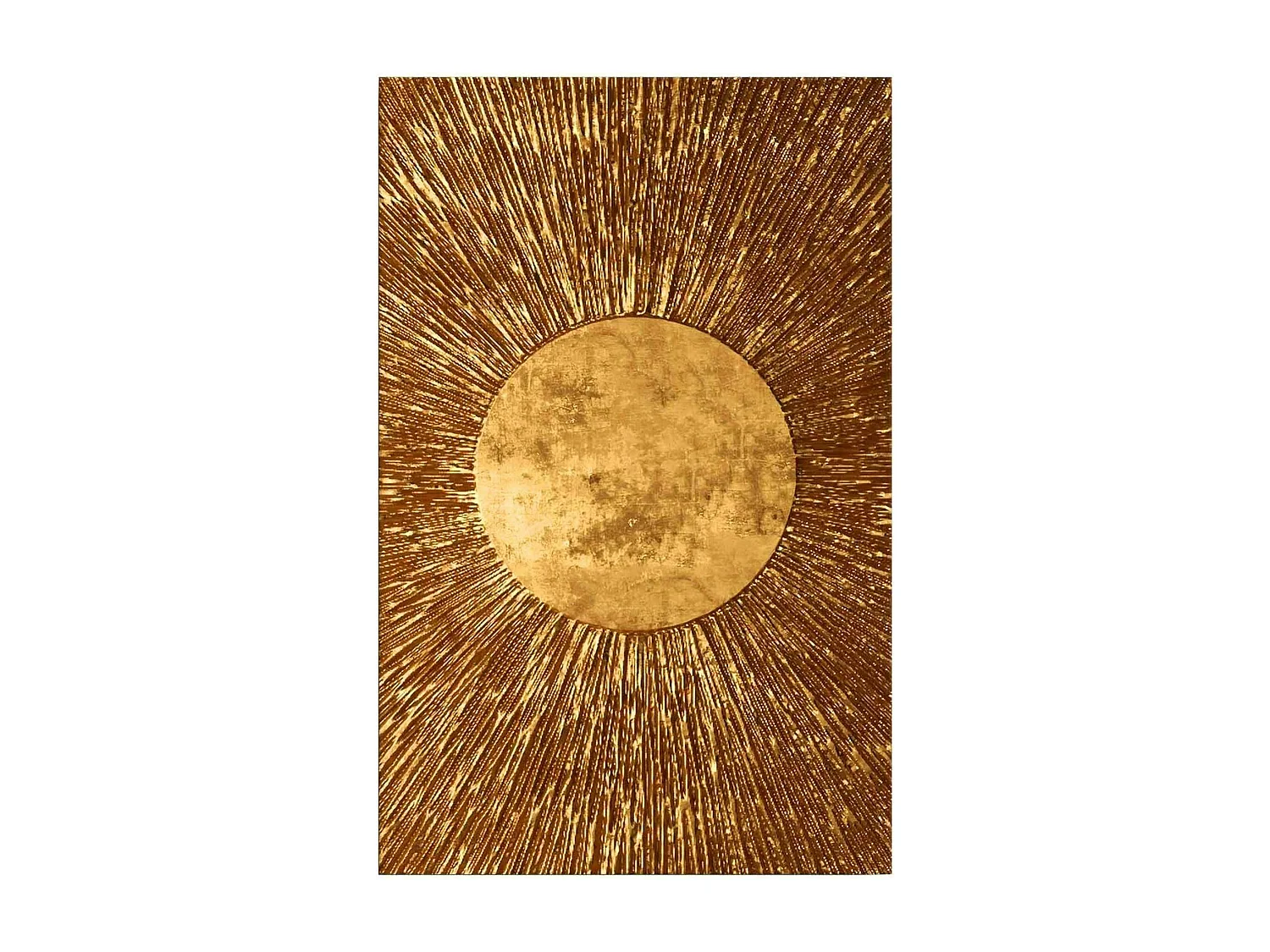 Tableau doré motif soleil – sur toile