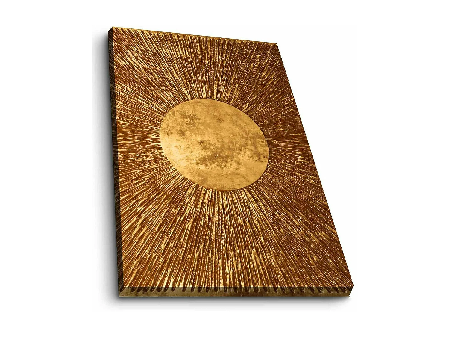 Tableau doré motif soleil – sur toile
