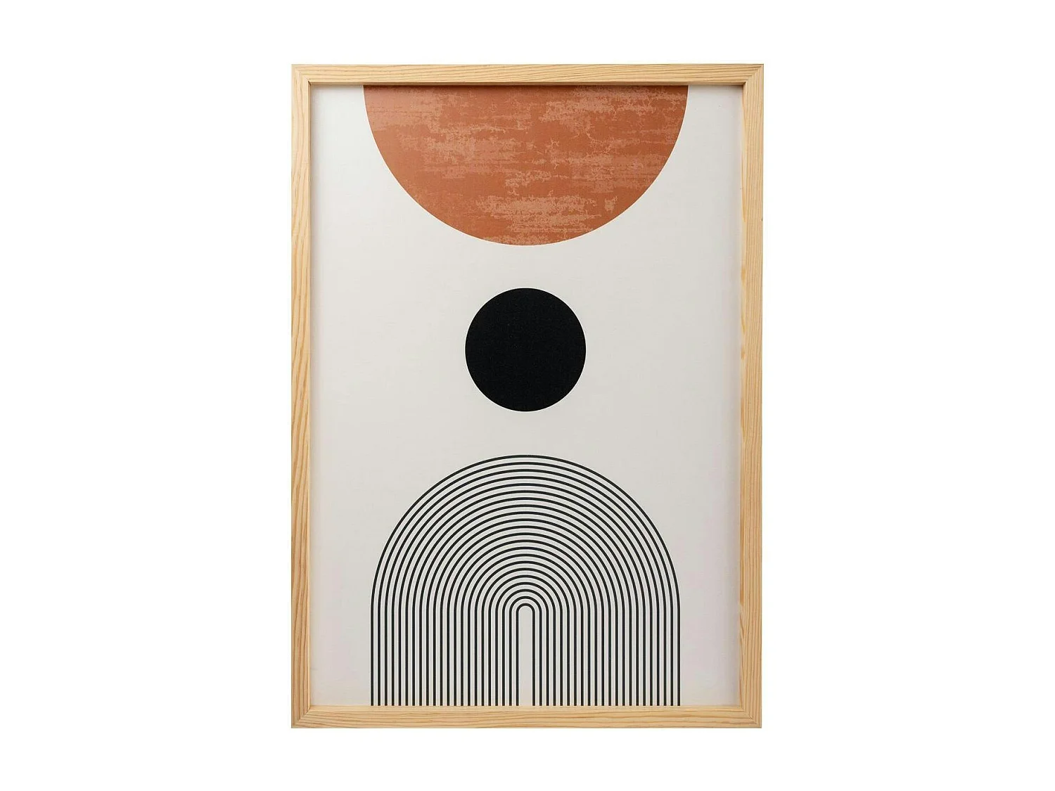 Tableau abstrait noir et brun – thème soleil (lot de 3)