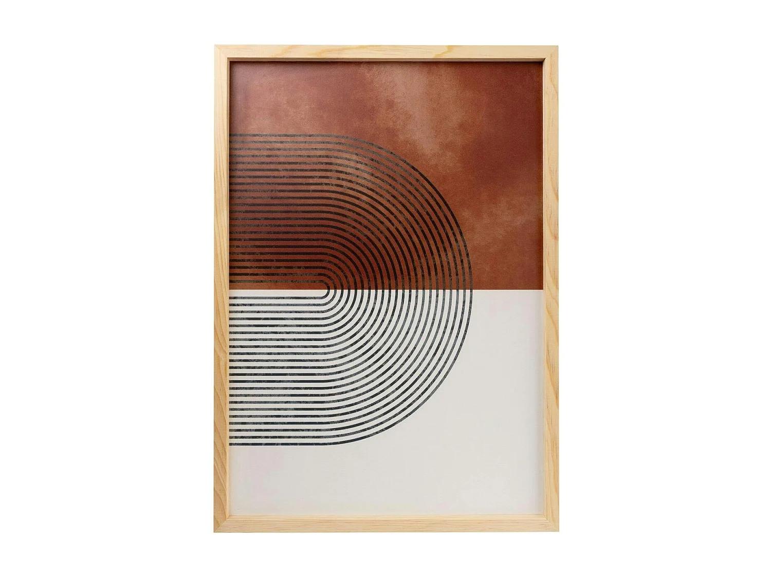 Tableau abstrait noir et brun – thème soleil (lot de 3)