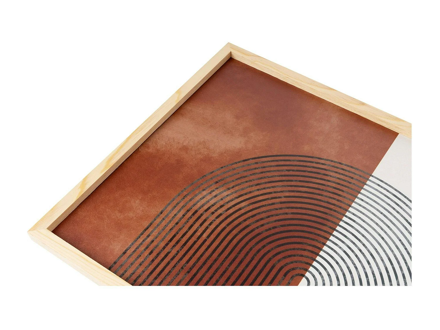 Tableau abstrait noir et brun – thème soleil (lot de 3)