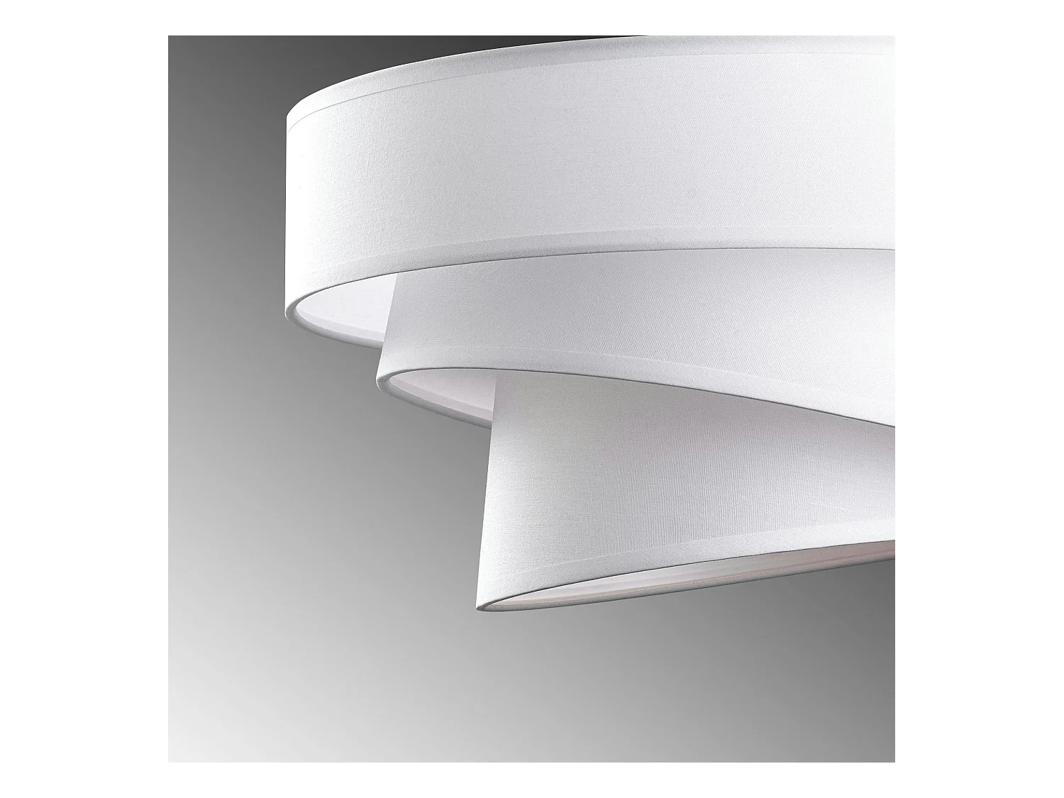 Suspension de chambre design – blanche, effet ruban ZURICH