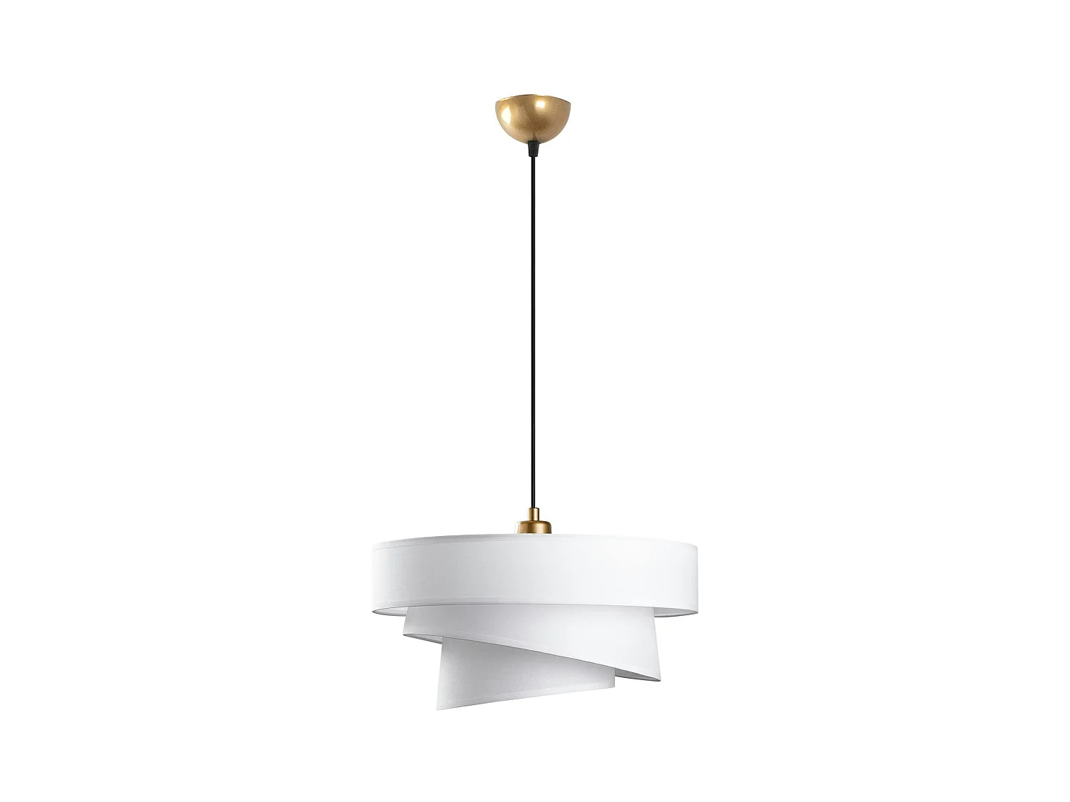 Suspension de chambre design – blanche, effet ruban ZURICH