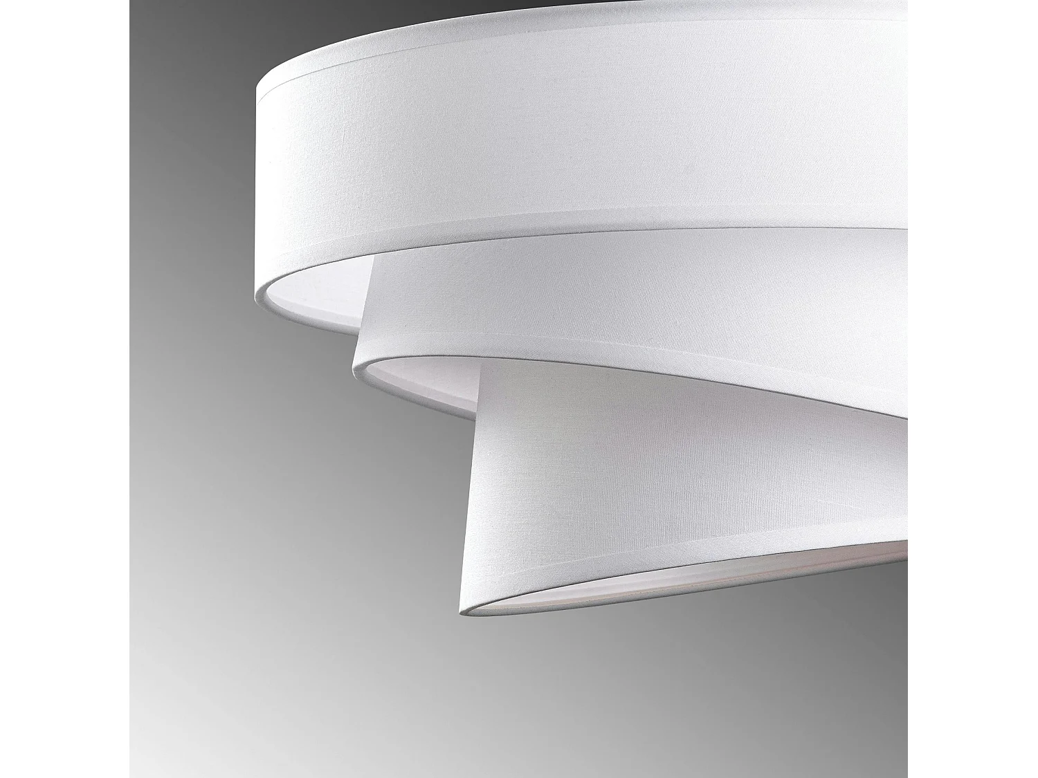 Suspension de chambre design – blanche, effet ruban ZURICH