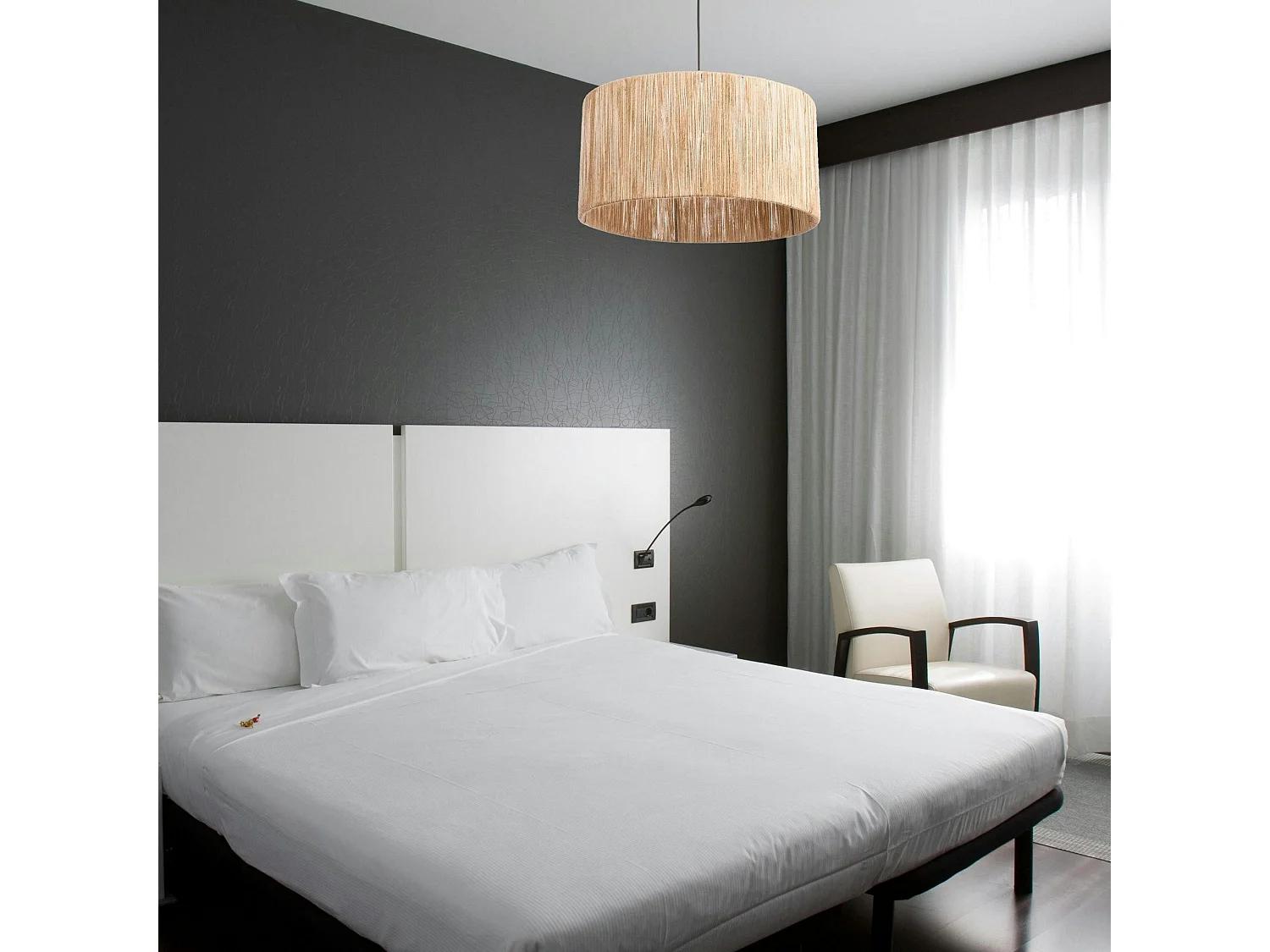 Suspension bohème en jute – abat-jour naturel AROSA