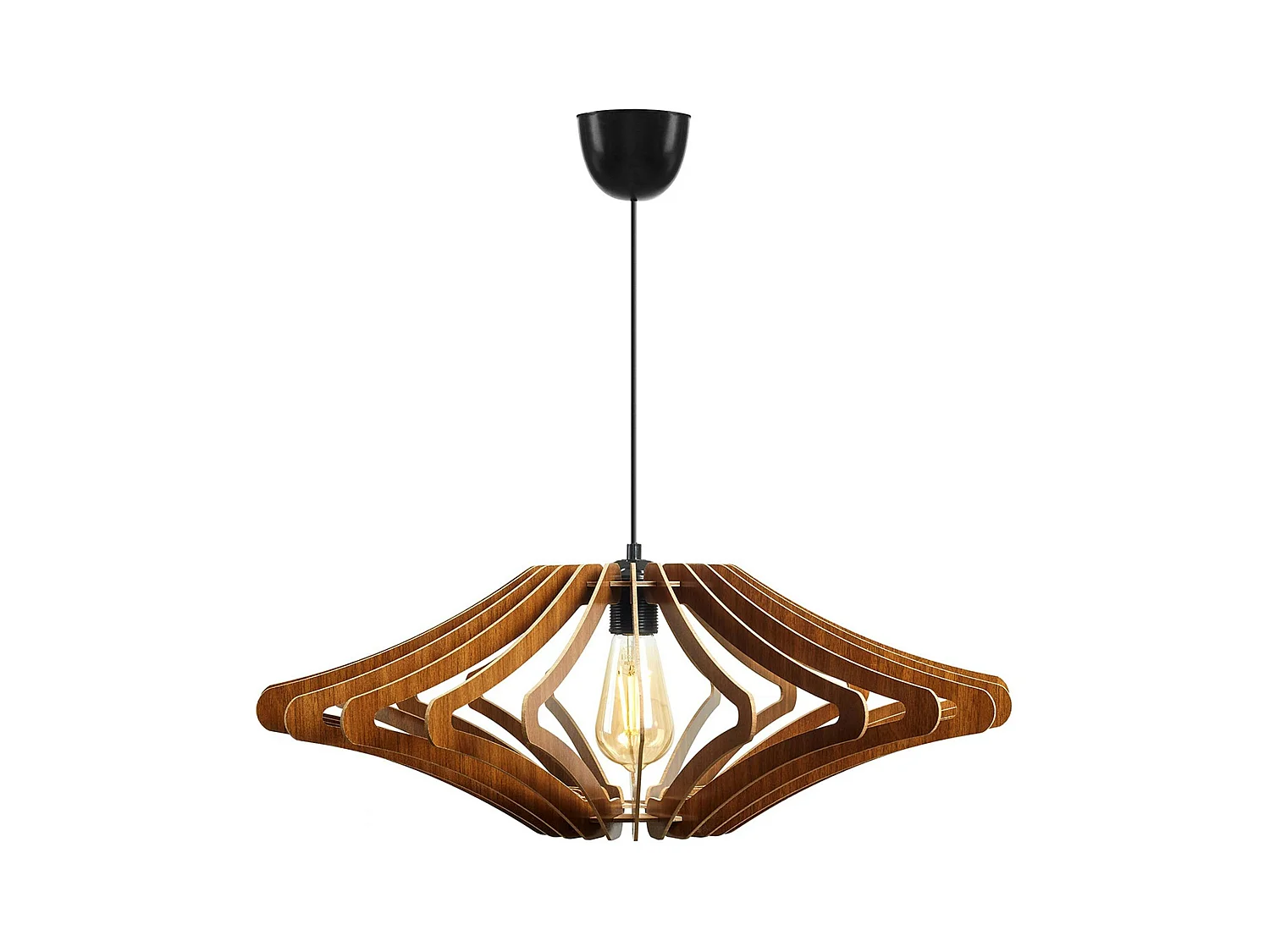 Suspension salle à manger marron - forme graphique BIEL