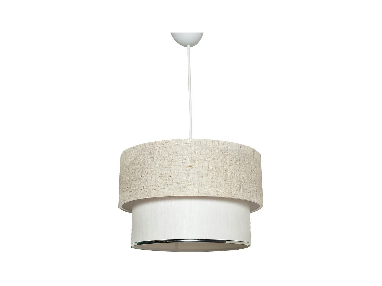 Suspension moderne en tissu – double abat-jour ZURICH