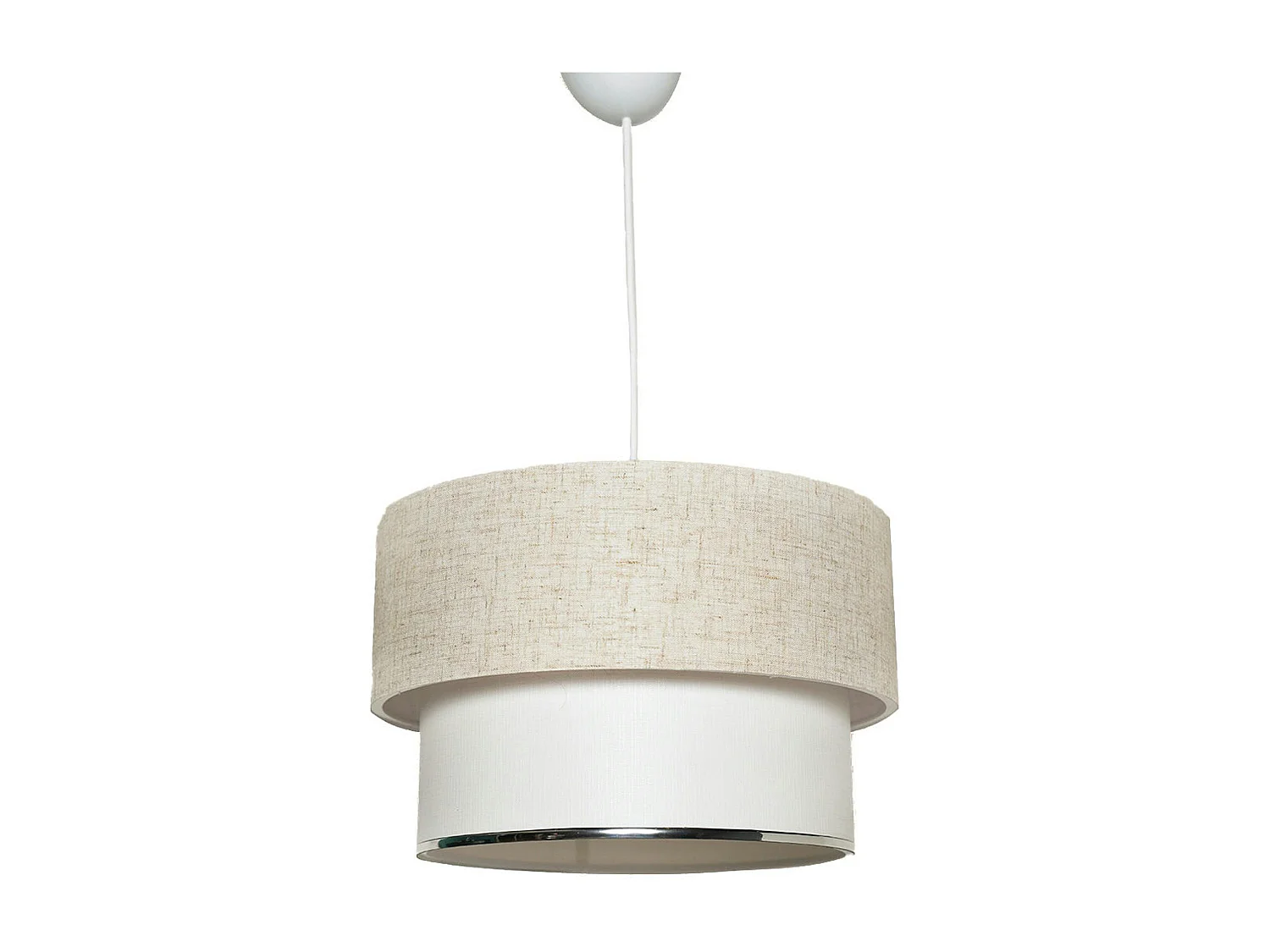 Suspension moderne en tissu – double abat-jour ZURICH