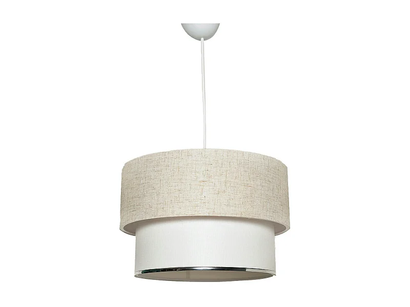 Suspension moderne en tissu – double abat-jour ZURICH