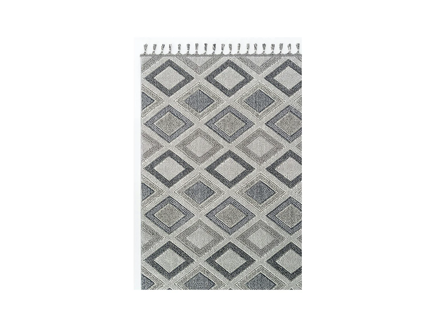 Tapis gris contrasté – losanges, 120x180 cm ISTANBUL