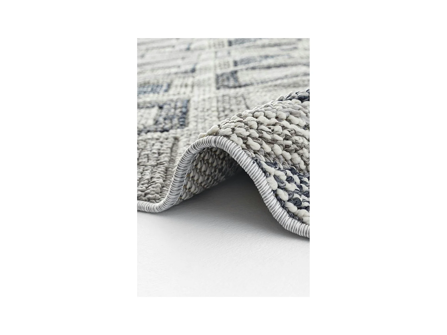 Tapis gris contrasté – losanges, 120x180 cm ISTANBUL