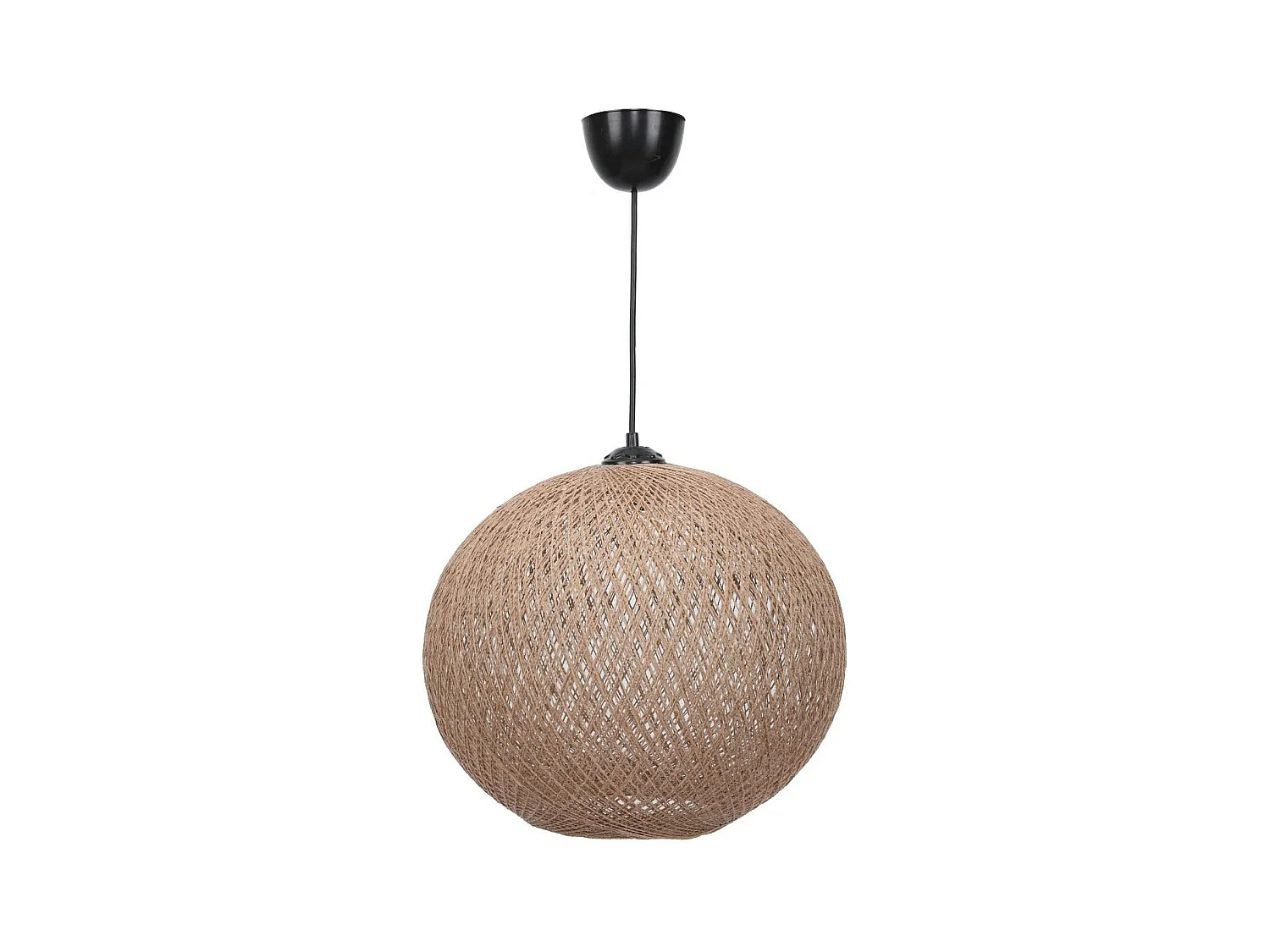 Suspension bohème jute naturelle - forme boule, ø38 cm AROSA