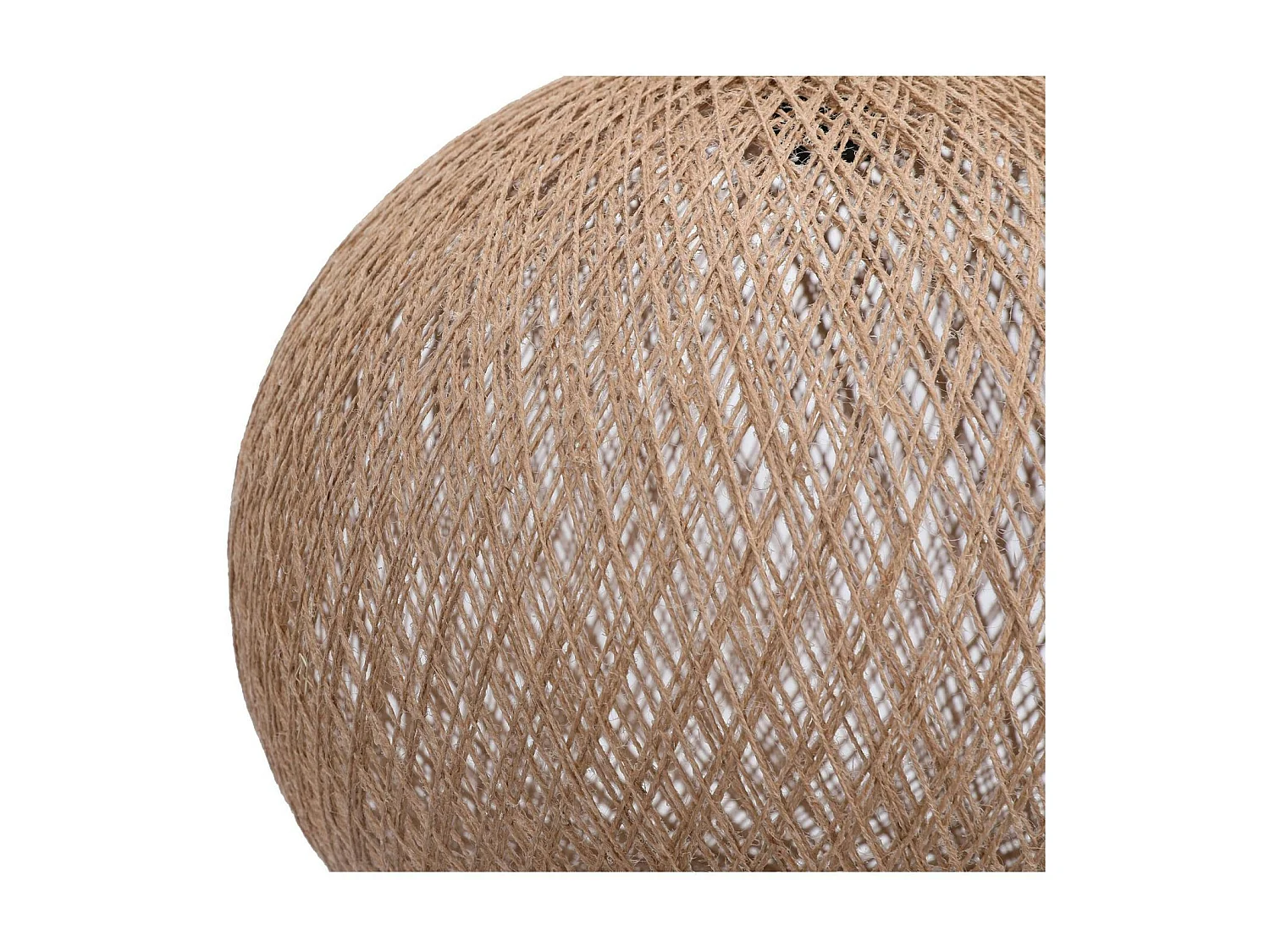 Suspension bohème jute naturelle - forme boule, ø38 cm AROSA