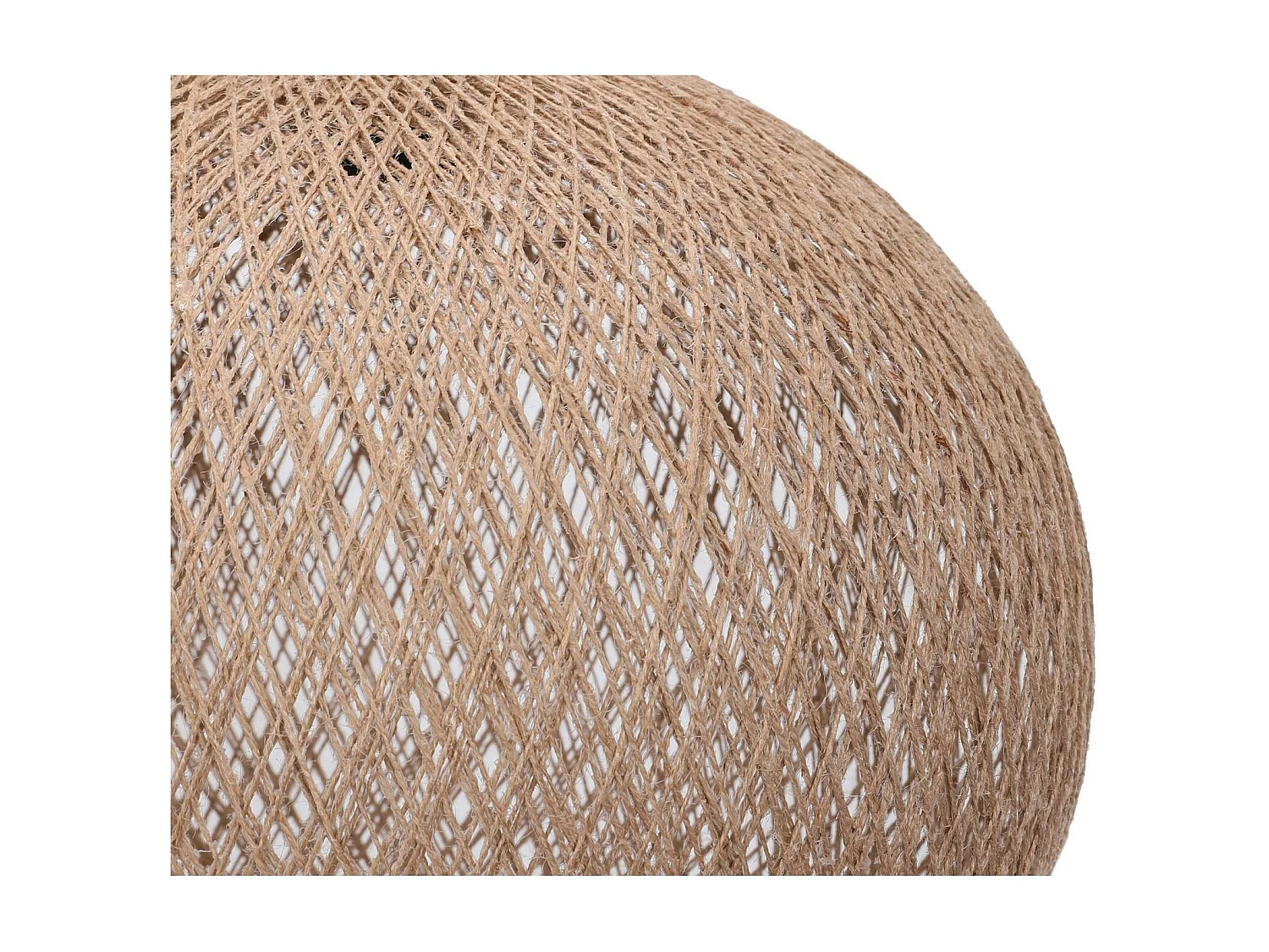 Suspension bohème jute naturelle - forme boule, ø38 cm AROSA