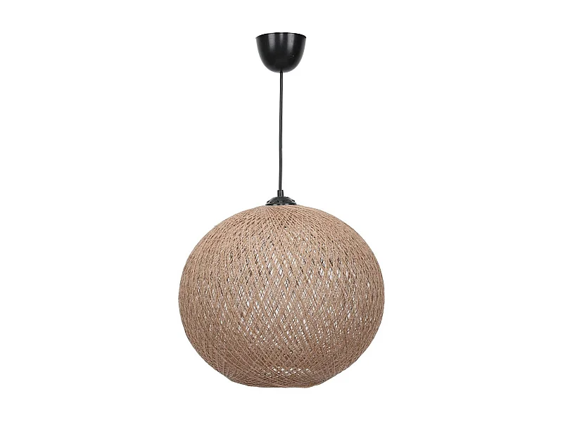 Suspension bohème jute naturelle - forme boule, ø38 cm AROSA