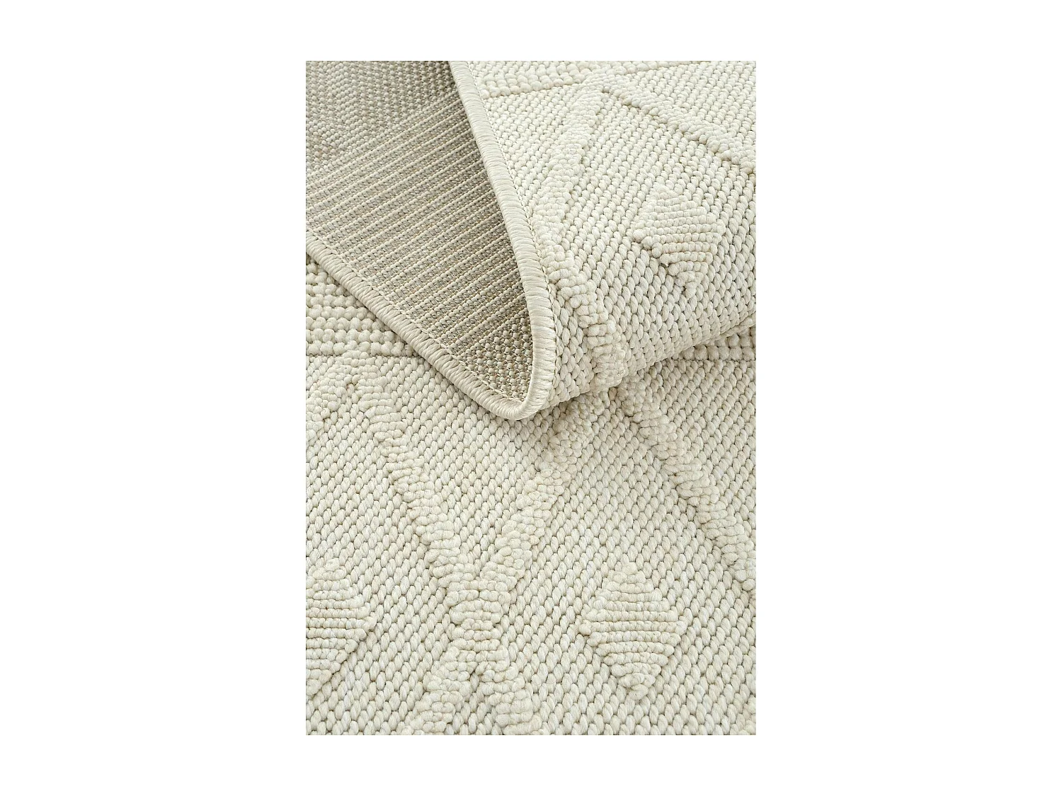 Tapis crème avec motifs texturés – 120x180 cm ISTANBUL