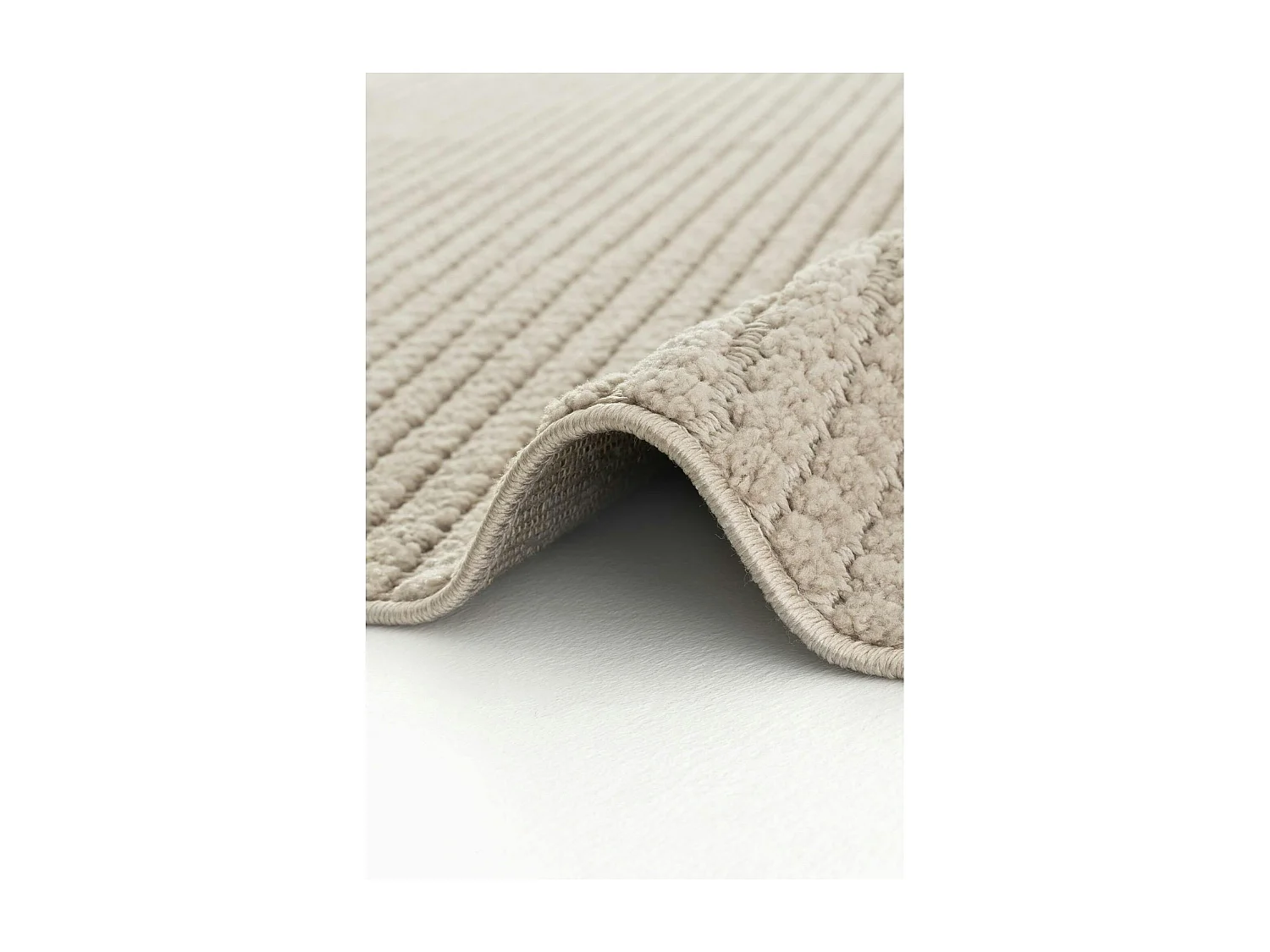 Tapis de salon taupe – tissage texturé, 120x180 cm ISTANBUL