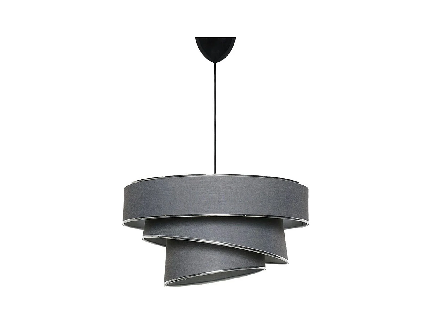 Suspension salon grise - abat-jour triple, moderne ZURICH