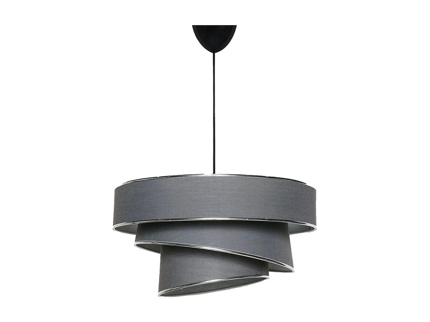 Suspension salon grise - abat-jour triple, moderne ZURICH