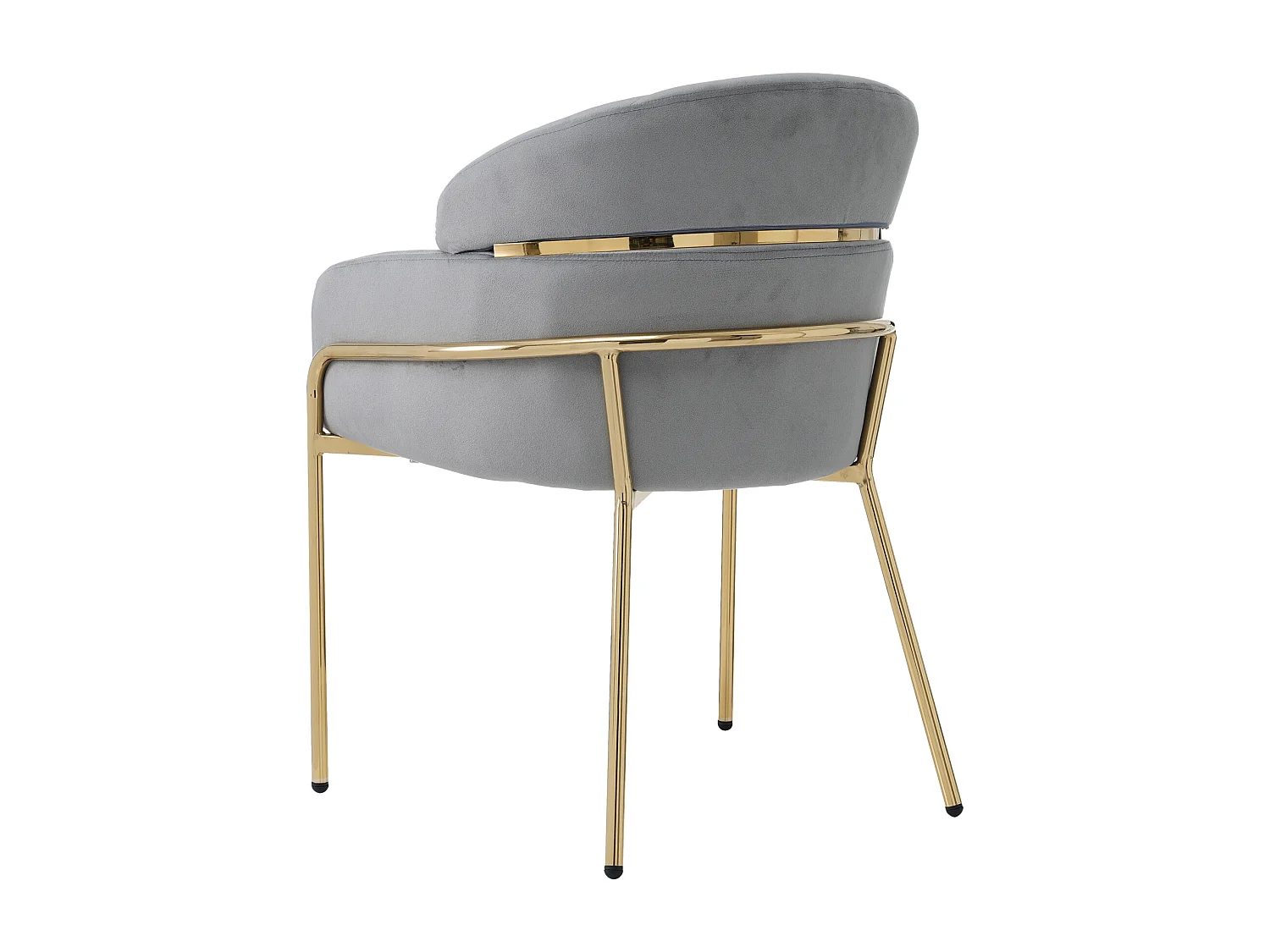 Chaise longue in velluto grigio design leggero con piedi in metallo per camera da letto fauteuil moderna lotto di 2