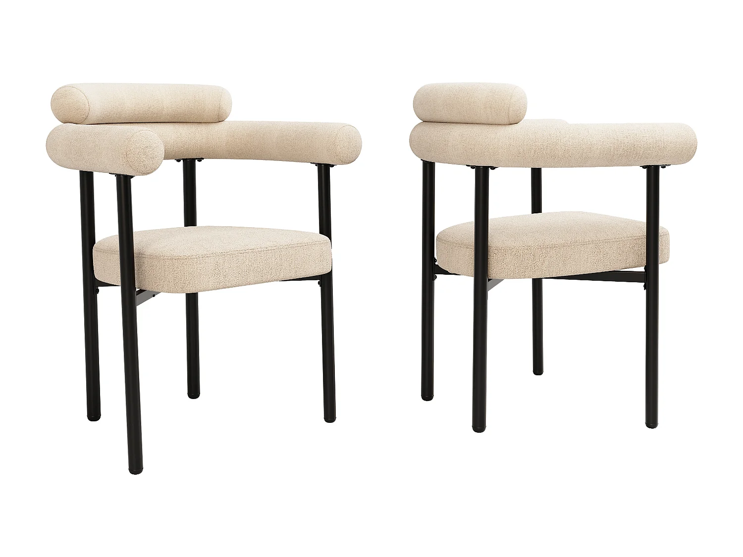 Fauteuil en velours ergonomique avec pieds en métal pour salon ou bureau 70x62x84cm lot de 2