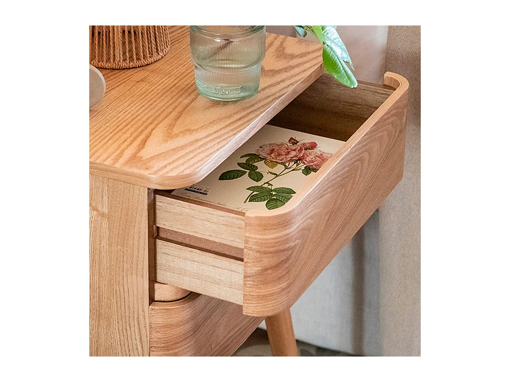 table de nuit bois pin oggi - 40x34x55 cm