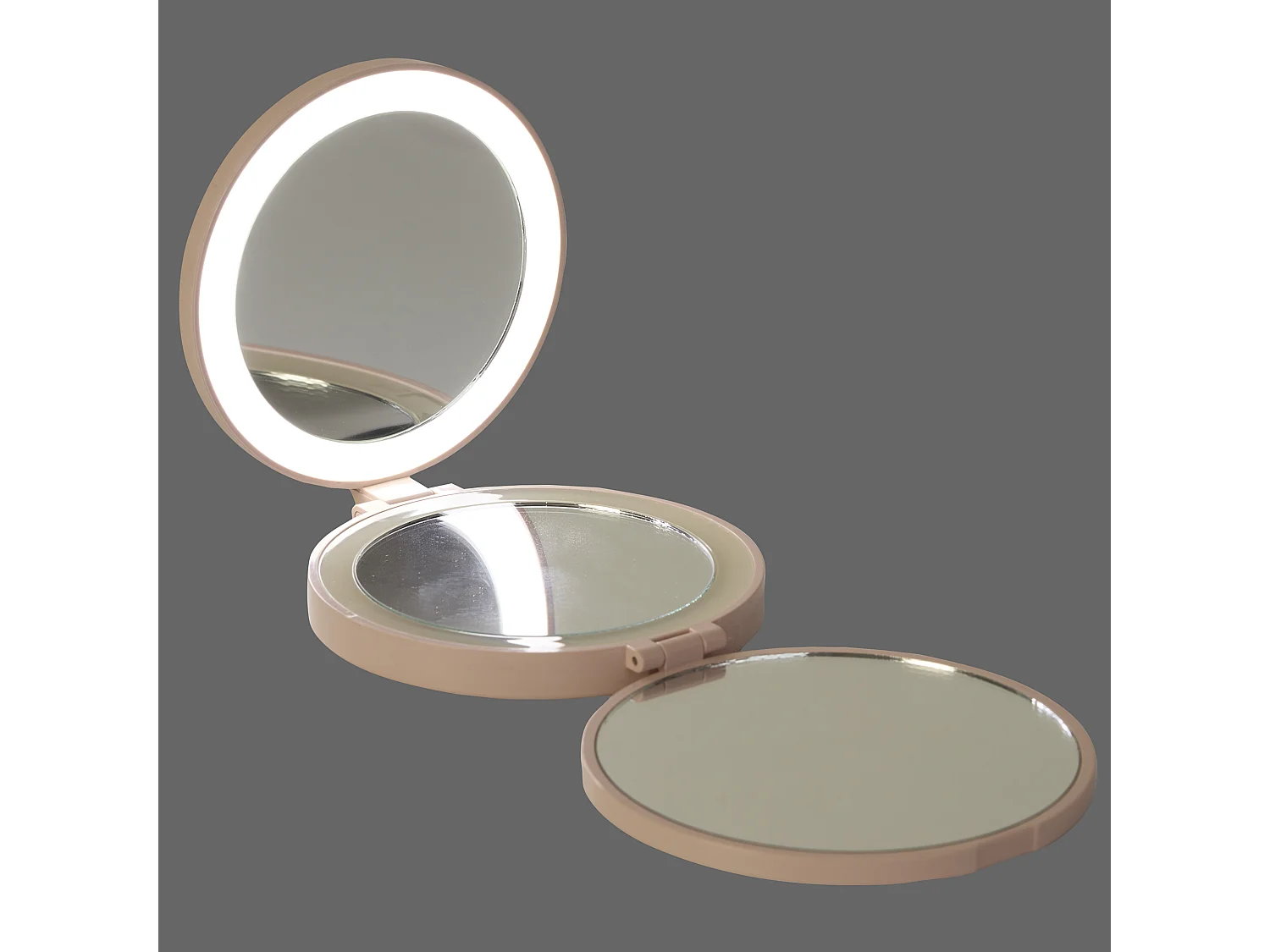 Miroir Triptyque LED Grossissant M8 Rond avec LEDs