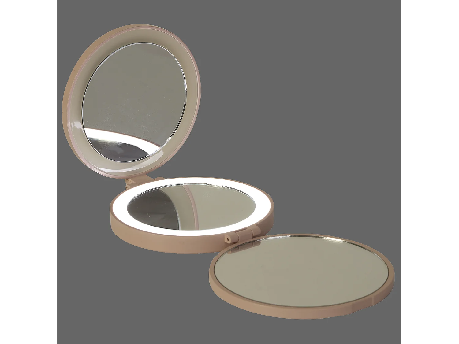 Miroir Triptyque LED Grossissant M8 Rond avec LEDs