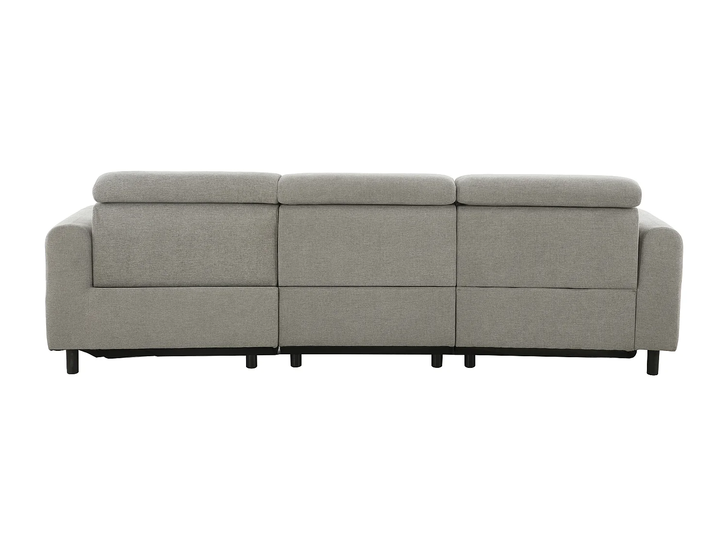 Skaane | Sofa 3 seater with chaise left & electric function in fabric lightgrey