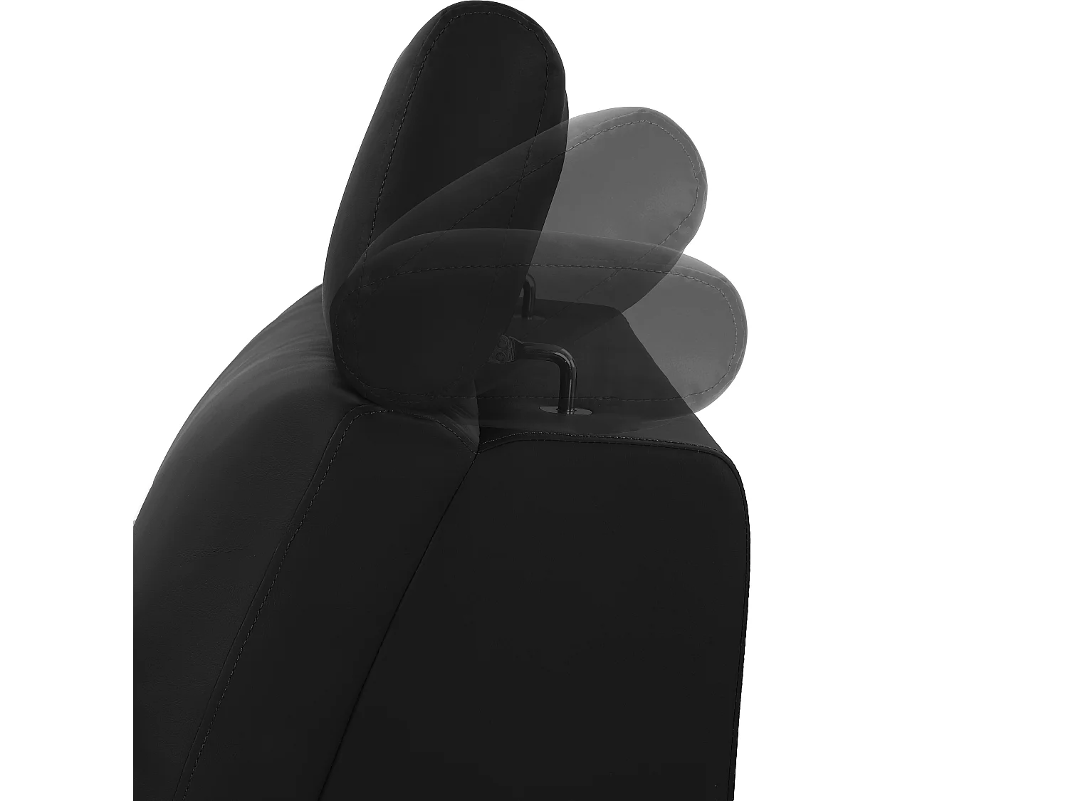 Skaane | Sofa 3 seater with chaise right & electric function in PU black