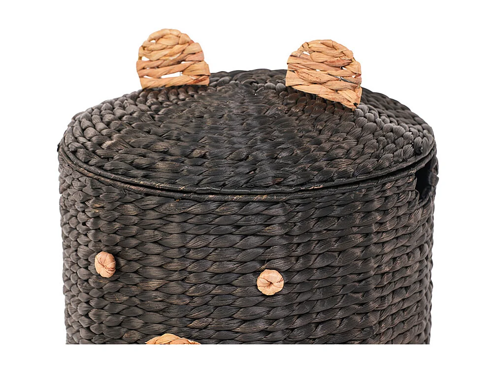 Panier ours jacinthe d'eau noir