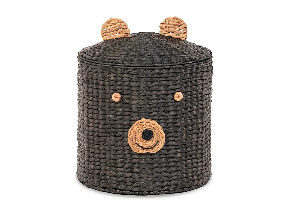 Panier ours jacinthe d'eau noir